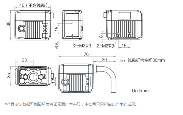 ?？礛V-IDB007X工業(yè)讀碼器160萬像素尺寸圖.png